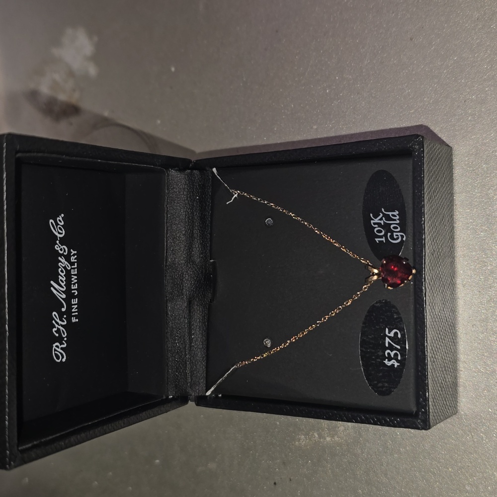 Brand new bridge gemstones grant 10k necklace